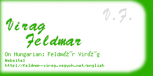 virag feldmar business card